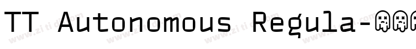 TT Autonomous Regula字体转换